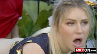 big ass blondie with amazing big natural tits fucked in her garden - jenna starr diego perez