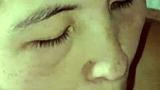 Korean wife sucks cock in close-up, it's so cute and homemade