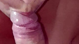 Korean wife sucks cock in close-up, it's so cute and homemade