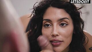 Skinny 19yo teen vanessa sky hangs out with her lucky roommate in the dorm