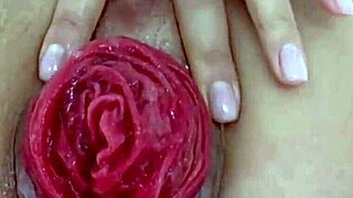 Detailed Close-Up of Juicy Anal Prolapse Destruction and Asshole Play