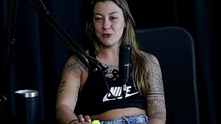 A fat milf couple engages in cuckold domination with a teen in a public outdoor game, featuring handjob and orgasm on sheer red lingerie