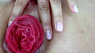 Detailed Close-Up of Juicy Anal Prolapse Destruction and Asshole Play