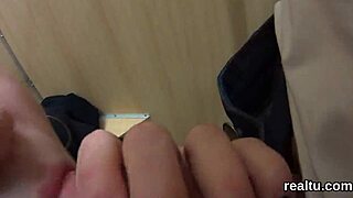 luscious czech chick teased in hypermarket 😏