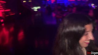 picked up student and fucked all holes in night club toilet