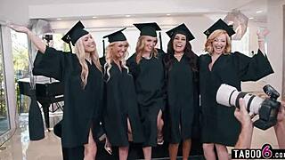 milfs graduation party turns into an insane reverse gangbang party