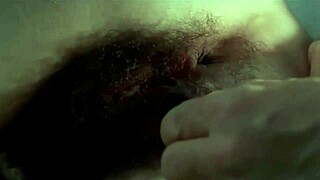 Amira Casar flaunts red lipstick on hairy ass