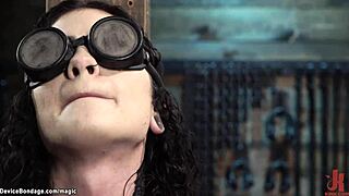 bound in chains slut endures rough bdsm treatment