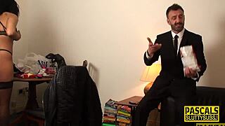 She gets bound tight, fingered deep, and fucked hard by her master