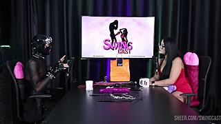 hey, check out ramona 69 swinging with tifany rocha in sheer red lingerie