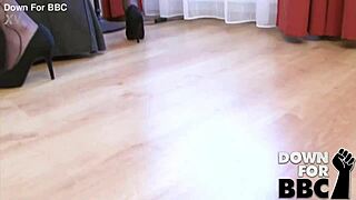 down for bbc - linda sweet showing off her sexy lingerie in public