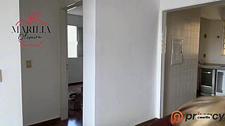 Tattooed hottie experiments with sensual dresses