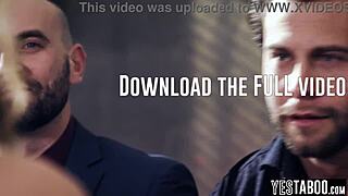 horny mature teachers double penetrate teen student in classroom