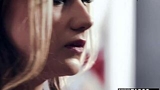 horny mature teachers double penetrate teen student in classroom