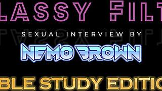 blonde and brunette milfs share sexy stories in nemo brown's bible study interview