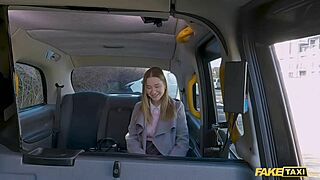 Fake taxi when your passenger isnt wearing any panties