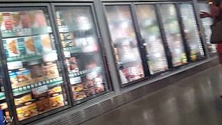 candid glimpse of ass under sundress hints at hidden curves and big tits