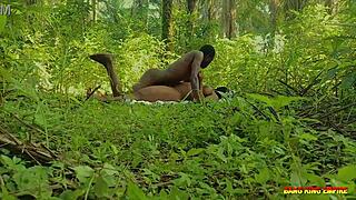 Outdoor Fucking Naughty Ex Girlfriend In The Bush