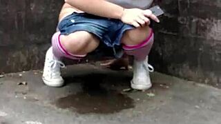 Is this risky public piss at the hydroelectric plant just a piss whore's mid-day fantasy?