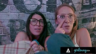 Milf Takes Vintage Nerdy Girls Virginity Rough Threesome