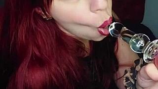 Nympho Metalera Masturbates In The Club!