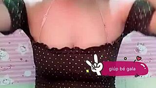 Red Panty Tease Under Skirt
