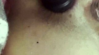 anal plug thrusts with vibrations in tight asshole. does it gape wide in close up?