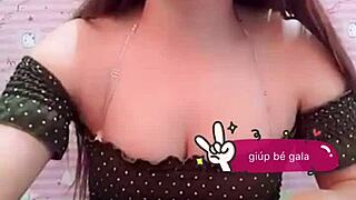 Red Panty Tease Under Skirt