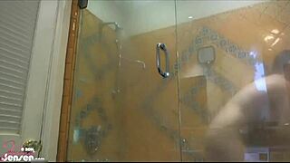 Jelena jensen shakes her perfect tits after hot shower