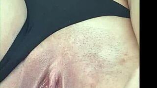 while boyfriend drives, i tease him subtly with my toy and cum on seat