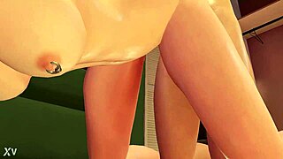 Vickie and Rachael get wild in Ashley's room at the house party