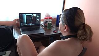 after fucking stepmom, i cum on her big tits