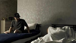 Brother pranks stepsister, jerks off!