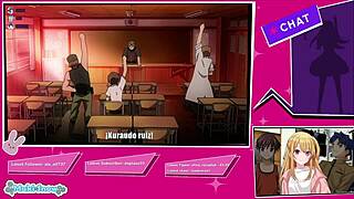 Reacci�n a bukake de hombres extremadamente cachondos - kira 1