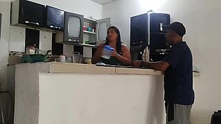 My Neighbor Comes Home For Sugar And Unexpectedly Fucks My Huge Ass With Hard Cock, So Delicious