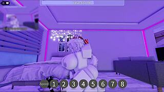 i'm just havin' fun in a roblox condo for a bit, playin' games and relaxin'