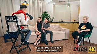 Cuck4k Wife Practices Double Penetration With Strangers In Front Of Husband