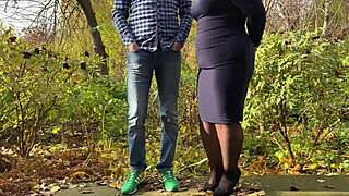Mother-In-Law Pees Outdoors In Public