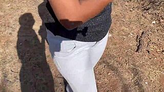 Indian desi big ass beautiful girl explores jungle alone.