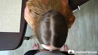 Filthy Step Sis Begs for Kitchen Cock Pounding