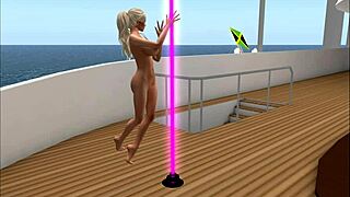 kassie shows off camel toe at the club for porno stars