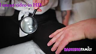 this cute chick gets anal fucked hard by her stepdad in the family scene