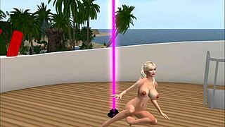 kassie shows off camel toe at the club for porno stars