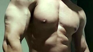 Strong Muscular Well-Endowed Man Invites You to Subscribe to His Channel
