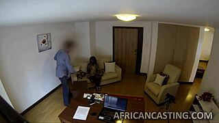 Monster cock filling black pussy!