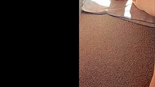 mature woman flashes her close up clit in this homemade video.