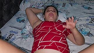 Blonde whore begs to fuck before sleep