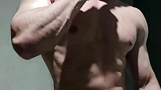 Strong Muscular Well-Endowed Man Invites You to Subscribe to His Channel