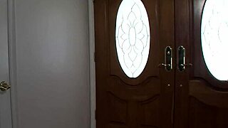 sexy blonde aiden starr hangs out on the couch with a big black guy