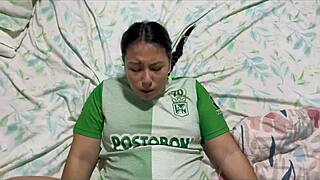 Wow, my sister-in-law from medellín came to visit my brother and we ended up fucking hard!